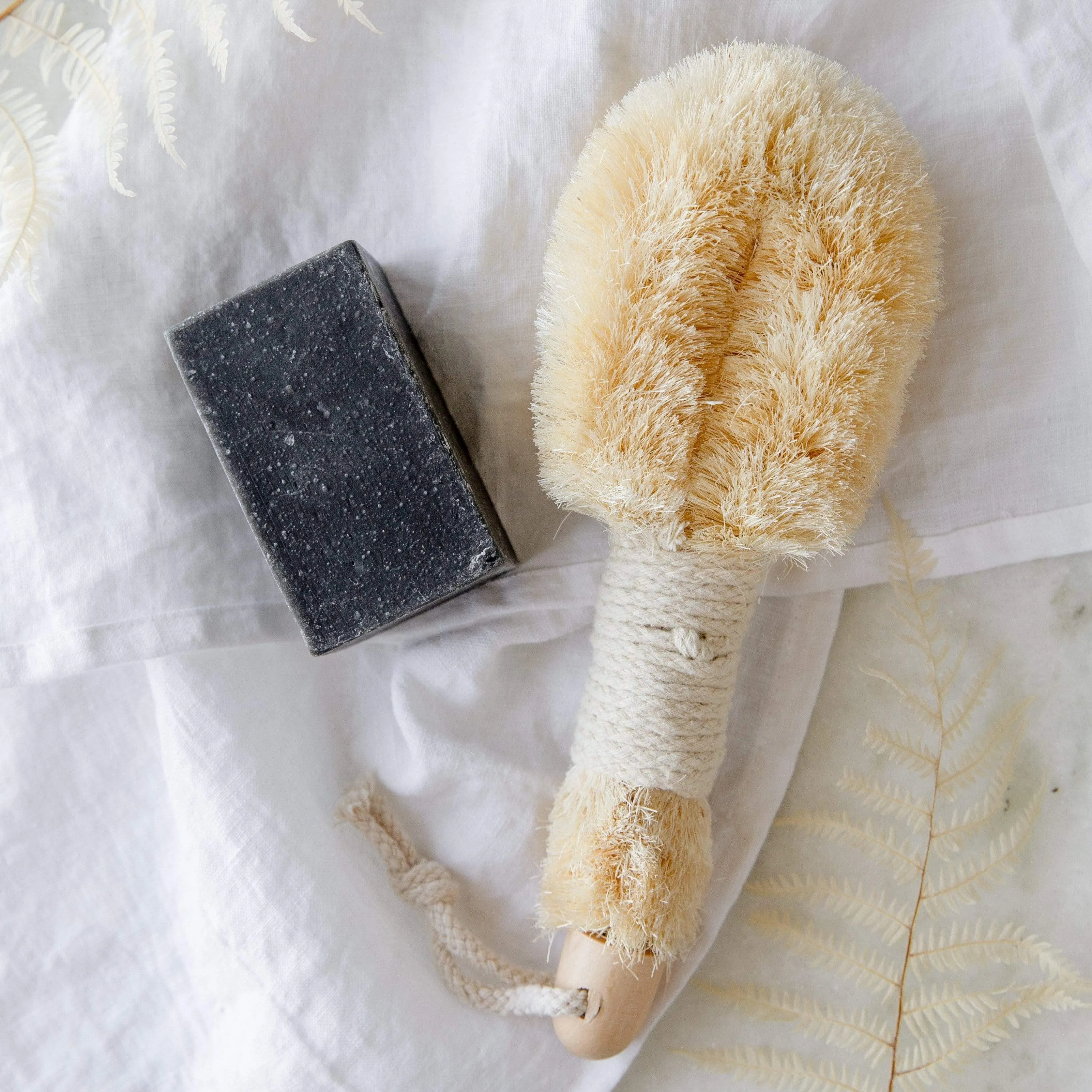 ZeroWasteStore Zero Waste Store Dry Body Brush - Sustainable Body Brush, Plastic Free, Sisal Bristles, Vegan